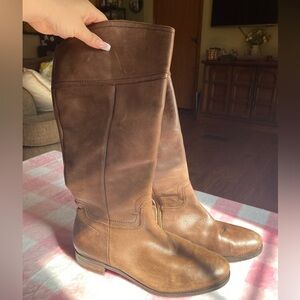 Audrey Brooke brown leather riding boot